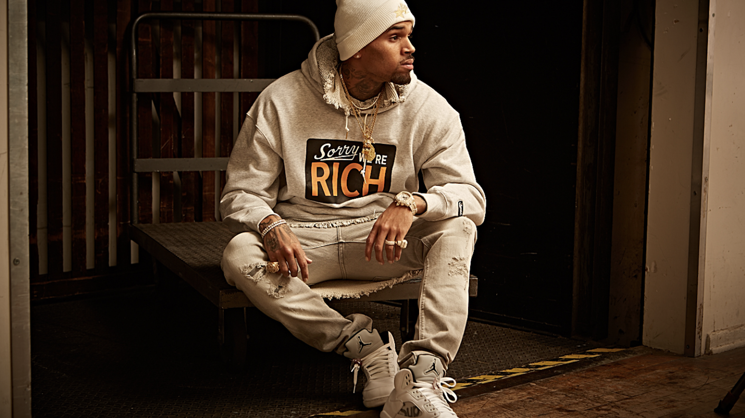 Chris Brown, press photograph.